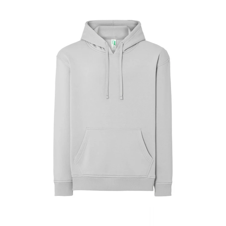 Sweat-shirt homme à capuche avec poche kangourou en coton et polyester recyclé, prêt à être personnalisé avec logo d'entreprise