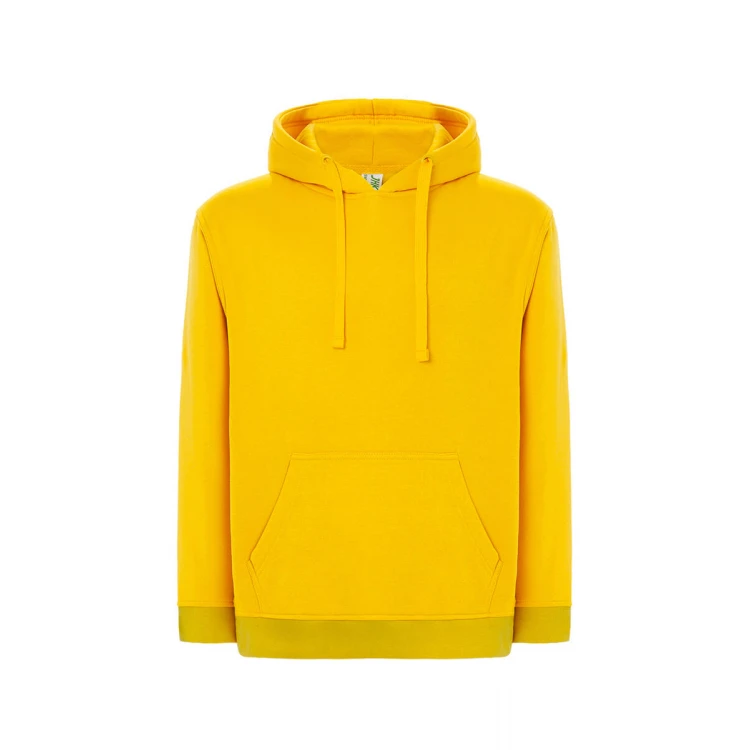 Sweat-shirt homme à capuche avec poche kangourou en coton et polyester recyclé, prêt à être personnalisé avec logo d'entreprise