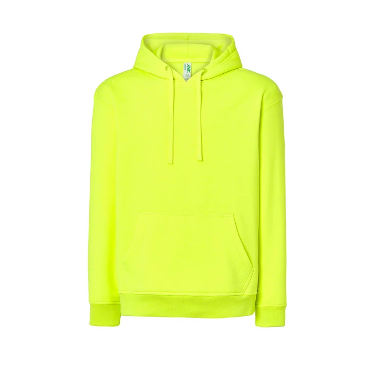 Sweat-shirt homme à capuche avec poche kangourou en coton et polyester recyclé, prêt à être personnalisé avec logo d'entreprise