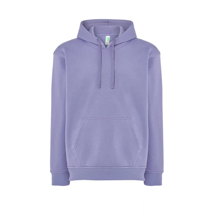 Sweat-shirt homme à capuche avec poche kangourou en coton et polyester recyclé, prêt à être personnalisé avec logo d'entreprise