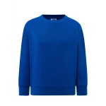 Sudadera infantil JHK French Terry cuello redondo en algodón reciclado, tallas 1/2 años a 12/14 años, para personalizar con logo