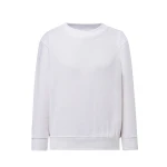 Sudadera infantil JHK French Terry cuello redondo en algodón reciclado, tallas 1/2 años a 12/14 años, para personalizar con logo