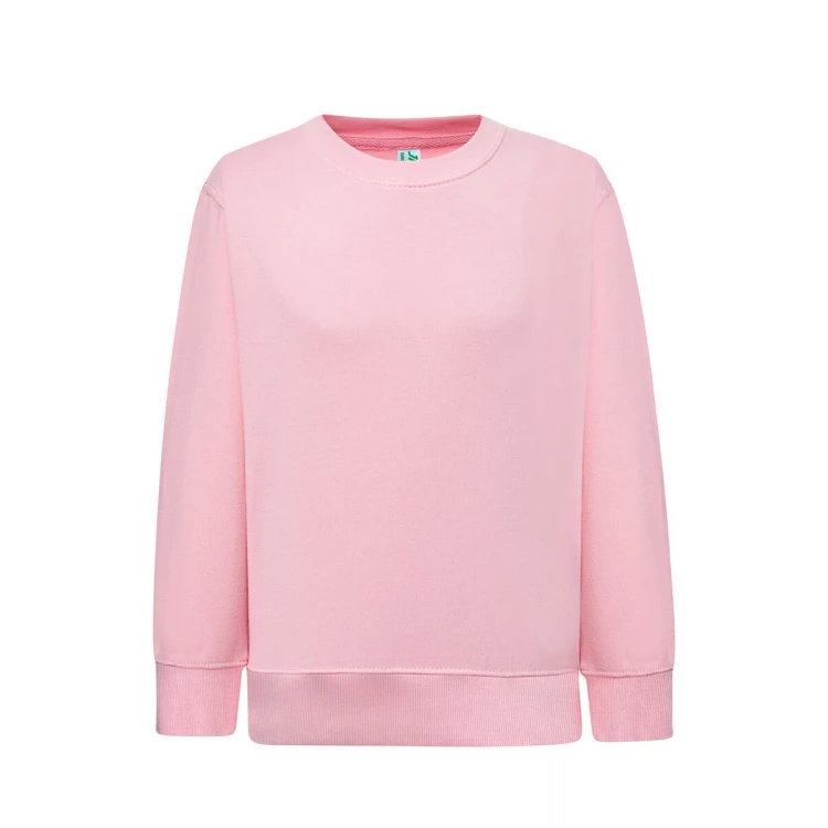 Sudadera infantil JHK Premium cuello redondo en algodón y poliéster reciclado para personalizar con logo