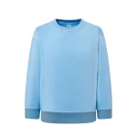 Sudadera infantil JHK Premium cuello redondo en algodón y poliéster reciclado para personalizar con logo