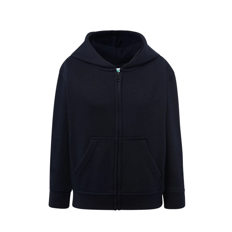Sudadera con capucha JHK Premium French Terry para niños, vista frontal lista para personalizar