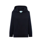 Sudadera con capucha y bolsillo canguro para niño, en algodón y poliéster reciclado, lista para personalizar con logo
