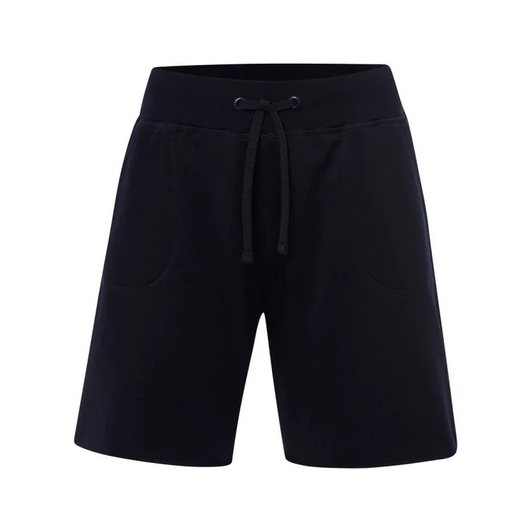 Bermuda sportivo JHK mod. Premium in felpa grigio melange con coulisse, da personalizzare con logo