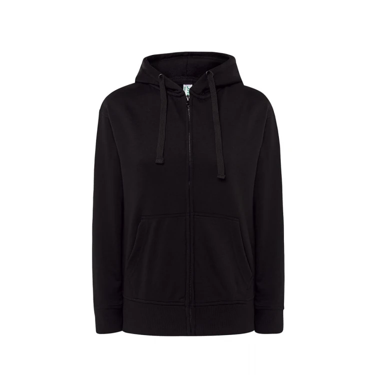 Sudadera mujer JHK French Terry en algodón y poliéster reciclado, cuello redondo, mangas largas, lista para personalizar con logo