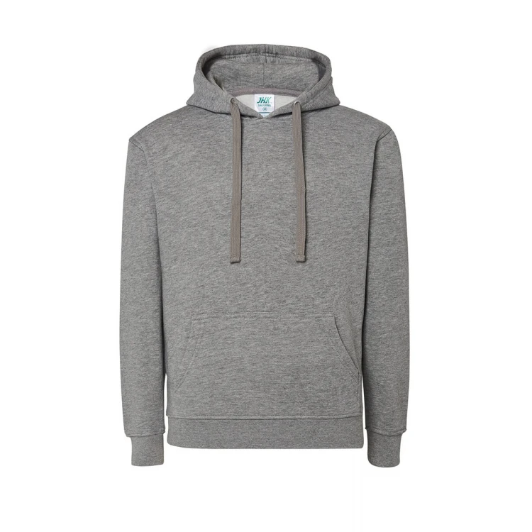 Sudadera mujer con capucha JHK French Terry en algodón y poliéster reciclado, colores surtidos, personalizable con logo