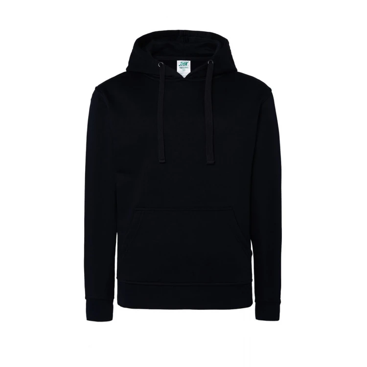 Sudadera mujer con capucha JHK French Terry en algodón y poliéster reciclado, colores surtidos, personalizable con logo