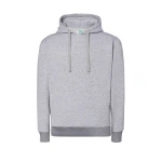 Sweat-shirt femme avec capuche et poche kangourou, en coton et polyester recyclé, à personnaliser avec logo