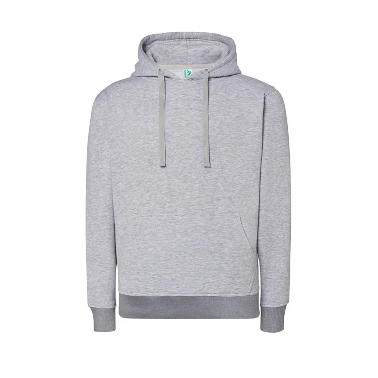 Sweat-shirt femme avec capuche et poche kangourou, en coton et polyester recyclé, à personnaliser avec logo