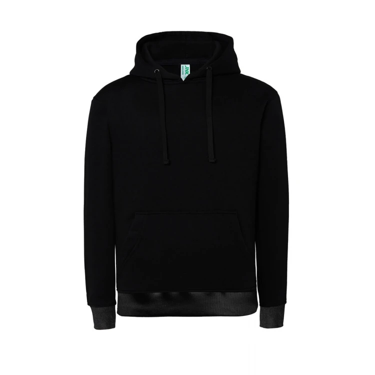 Sweat-shirt femme avec capuche et poche kangourou, en coton et polyester recyclé, à personnaliser avec logo