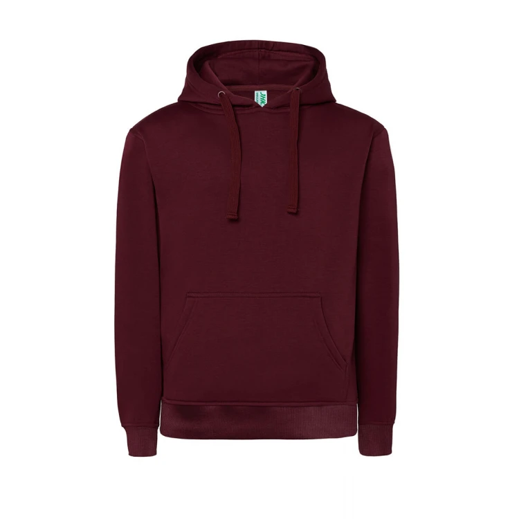 Sweat-shirt femme avec capuche et poche kangourou, en coton et polyester recyclé, à personnaliser avec logo