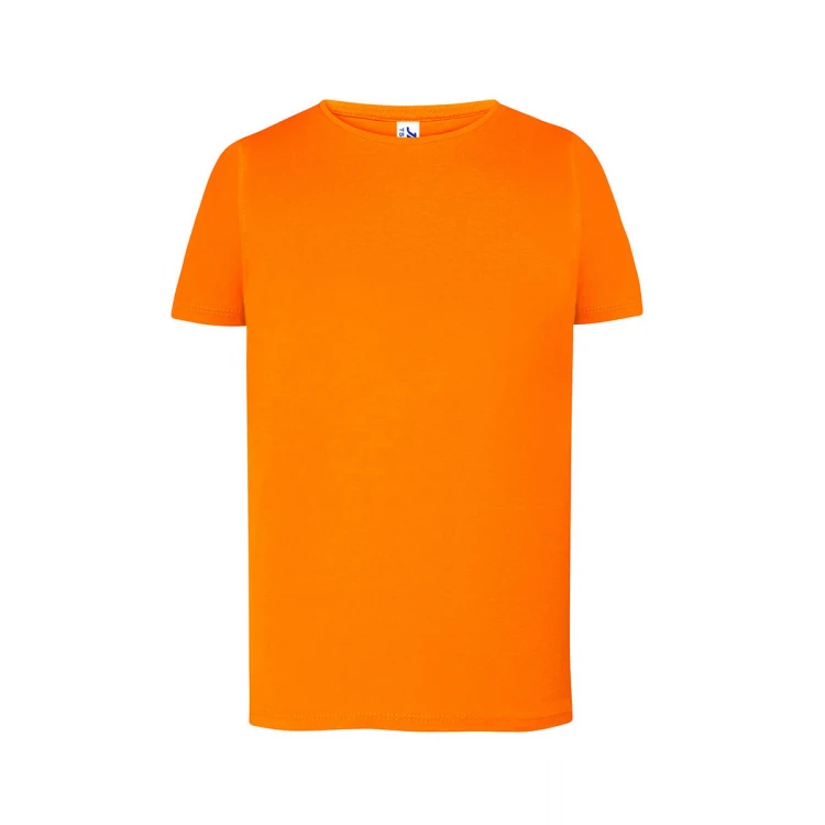 Camiseta infantil JHK Regular Tonga en algodón, vista frontal, lista para personalizar con logo