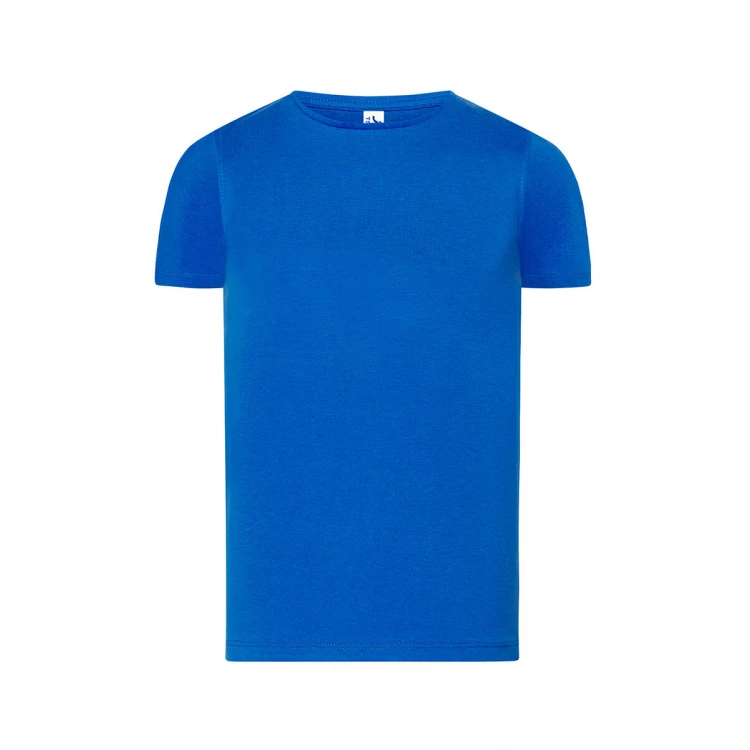Camiseta infantil JHK Regular Tonga en algodón, vista frontal, lista para personalizar con logo