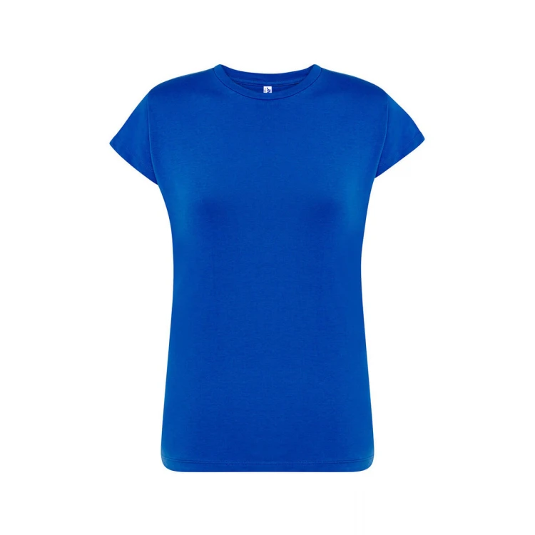 Camiseta mujer JHK Premium gris mezcla personalizable con logo de empresa