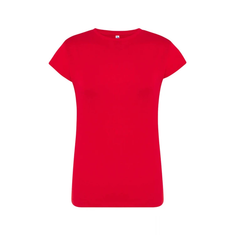 Camiseta mujer JHK Premium gris mezcla personalizable con logo de empresa