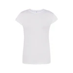 Camiseta mujer JHK Premium gris mezcla personalizable con logo de empresa