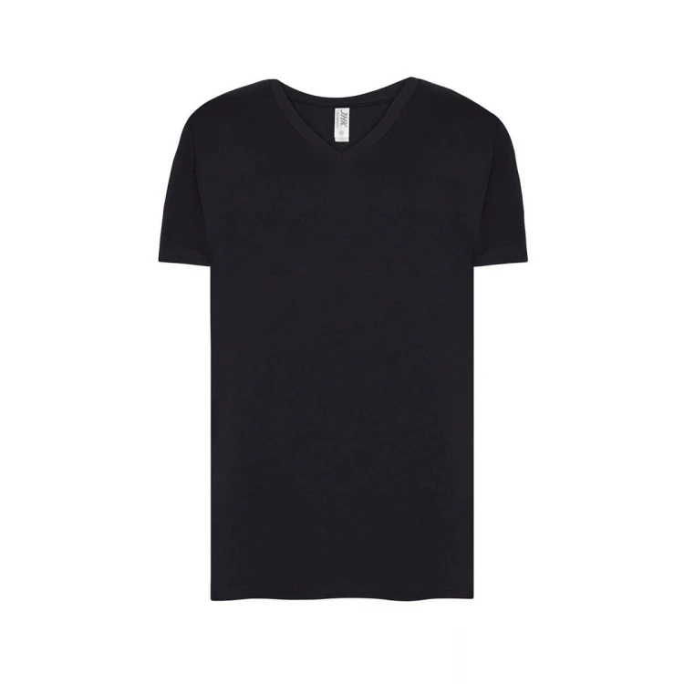T-shirt JHK Urban col en V coton à personnaliser avec logotype