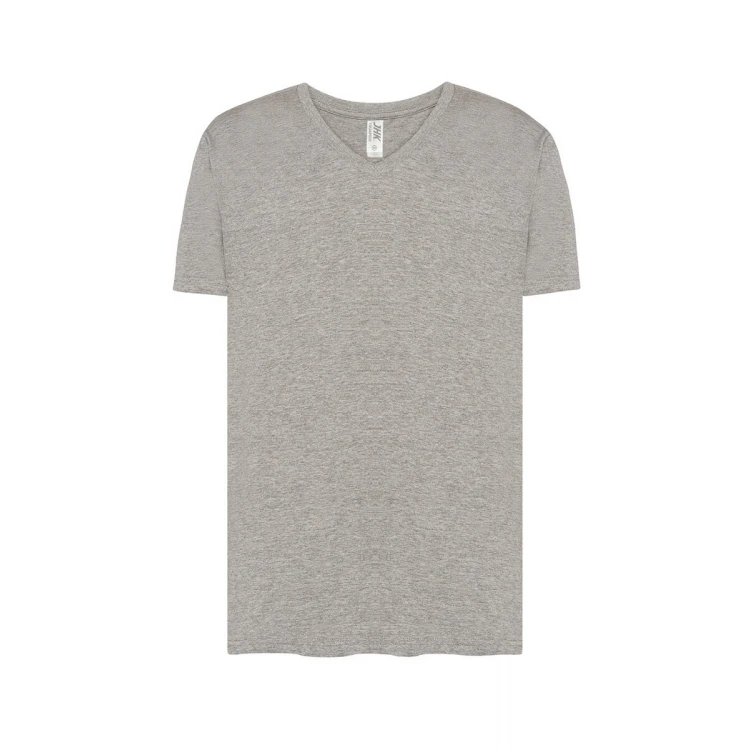 T-shirt JHK Urban col en V coton à personnaliser avec logotype