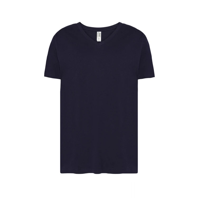 T-shirt JHK Urban col en V coton à personnaliser avec logotype