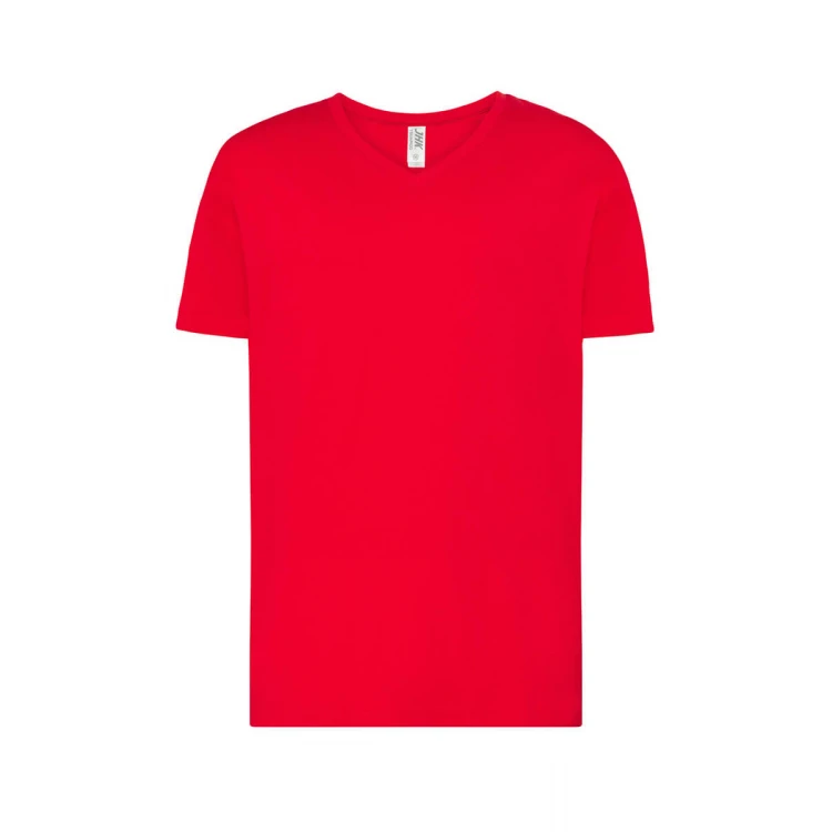 T-shirt JHK Urban col en V coton à personnaliser avec logotype