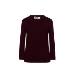 Pullover bambino RUSSELL con scollo a V in viscosa e nylon, finiture a coste, disponibile da personalizzare