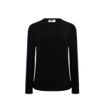 Pullover donna RUSSELL collo a V in viscosa nylon, pronto per personalizzazione con logo