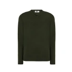 Pullover uomo JHK con scollo a V in viscosa e nylon, taglio aderente moderno