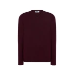 Pullover uomo JHK con scollo a V in viscosa e nylon, taglio aderente moderno
