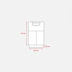 Borsa in juta per bottiglie