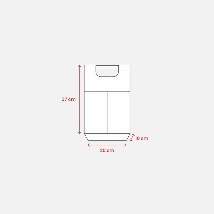 Borsa in juta per bottiglie