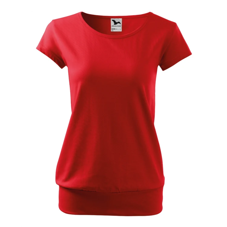Camiseta mujer MALFINI City en algodón Single Jersey corte holgado, lista para personalizar con logotipo de empresa