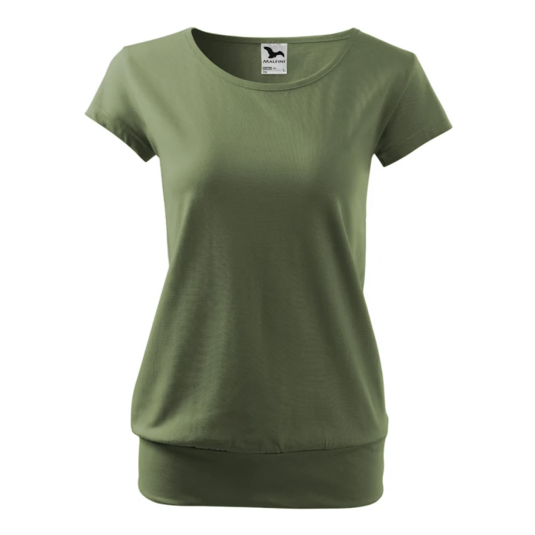 Camiseta mujer MALFINI City en algodón Single Jersey corte holgado, lista para personalizar con logotipo de empresa