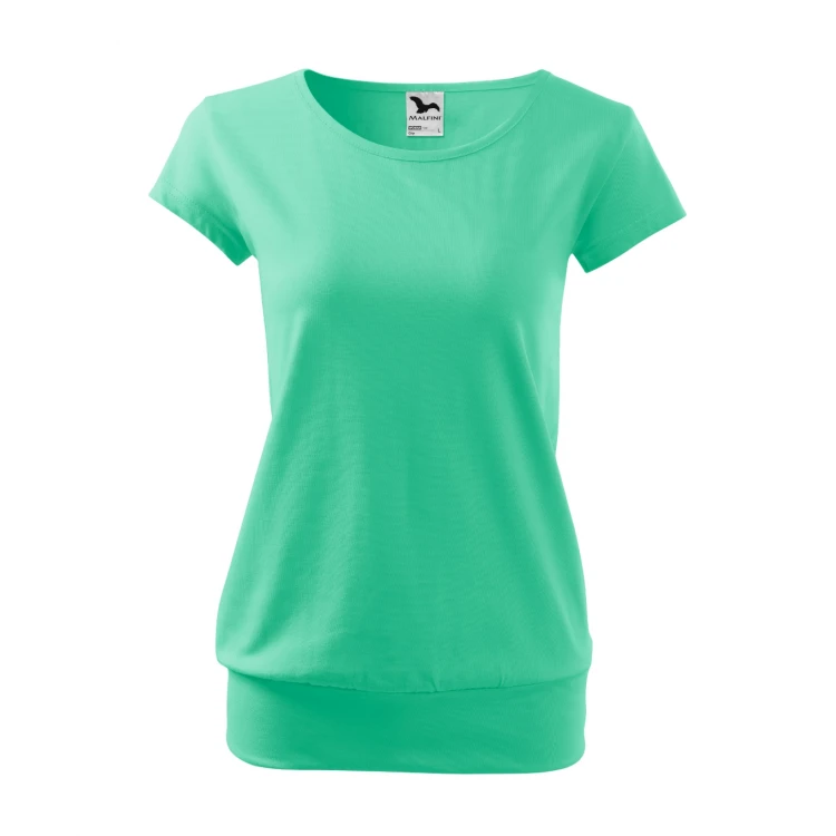 Camiseta mujer MALFINI City en algodón Single Jersey corte holgado, lista para personalizar con logotipo de empresa