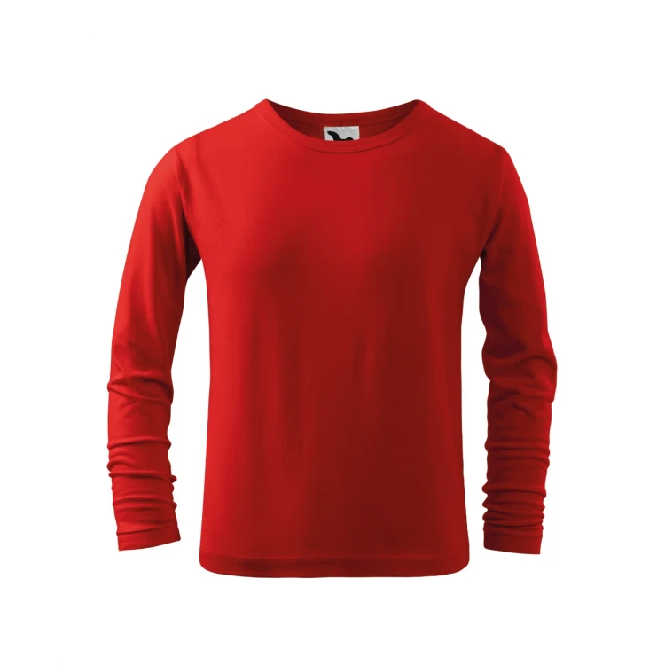 Camiseta infantil manga larga MALFINI Long Sleeve en algodón single jersey para personalizar con logo