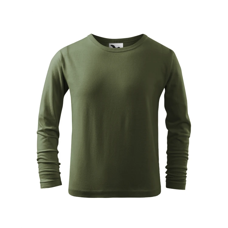 Camiseta infantil manga larga MALFINI Long Sleeve en algodón single jersey para personalizar con logo