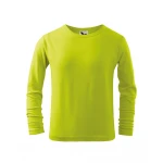Camiseta infantil manga larga MALFINI Long Sleeve en algodón single jersey para personalizar con logo