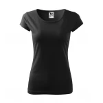 Camiseta mujer ajustada MALFINI Pure de manga corta, jersey de algodón personalizada con logotipo