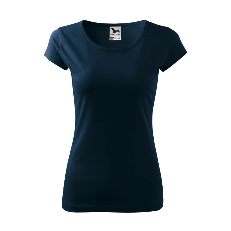 Camiseta mujer ajustada MALFINI Pure de manga corta, jersey de algodón personalizada con logotipo