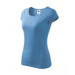 Camiseta mujer ajustada MALFINI Pure de manga corta, jersey de algodón personalizada con logotipo