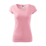 Camiseta mujer ajustada MALFINI Pure de manga corta, jersey de algodón personalizada con logotipo