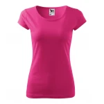 Camiseta mujer ajustada MALFINI Pure de manga corta, jersey de algodón personalizada con logotipo