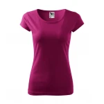 Camiseta mujer ajustada MALFINI Pure de manga corta, jersey de algodón personalizada con logotipo