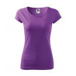 Camiseta mujer ajustada MALFINI Pure de manga corta, jersey de algodón personalizada con logotipo