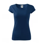 Camiseta mujer ajustada MALFINI Pure de manga corta, jersey de algodón personalizada con logotipo
