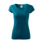 Camiseta mujer ajustada MALFINI Pure de manga corta, jersey de algodón personalizada con logotipo