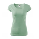 Camiseta mujer ajustada MALFINI Pure de manga corta, jersey de algodón personalizada con logotipo