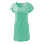 Women's t-shirt dress MALFINI mod. Love with boat neckline and kimono sleeves, relaxed fit